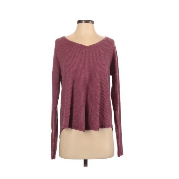 Mudd | Long Sleeve Top V Neck Martin Pink - Picture 1 of 8